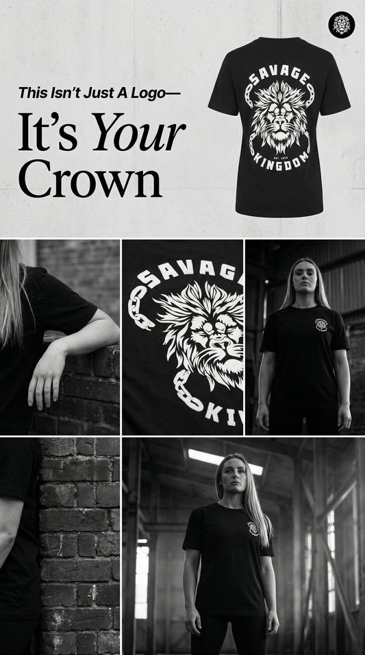 WOMENS SAVAGE KINGDOM LOGO T-SHIRT